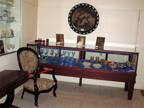 Another view of more artifacts in the Wilbarger Room 