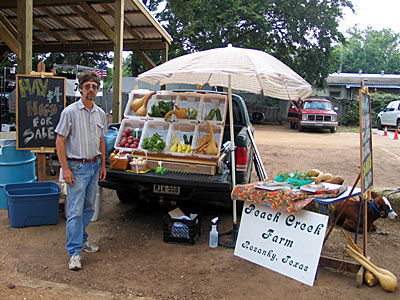 Photo of vendor's booths - River Valley Farmer's Market