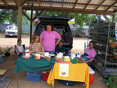 Photo of vendor's booths - River Valley Farmer's Market