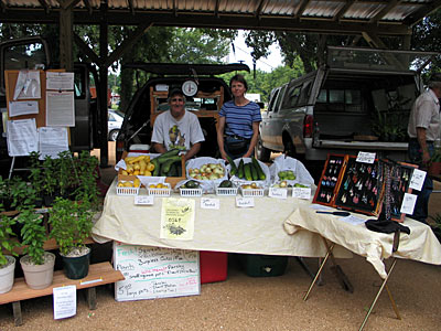 Photo of vendor's booths - River Valley Farmer's Market