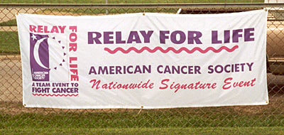 Relay for Life co-chairs for 2002 were Lori Chapin and Jane Sanders.