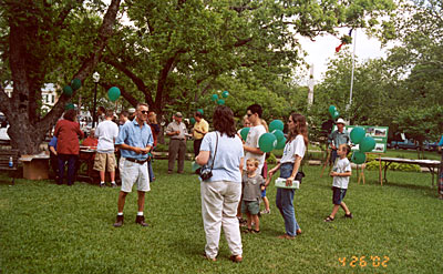 Some of the crowd enjoying the activities.