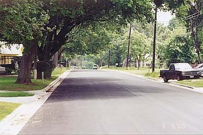 Scene of finished Carter Street in the New Addition
