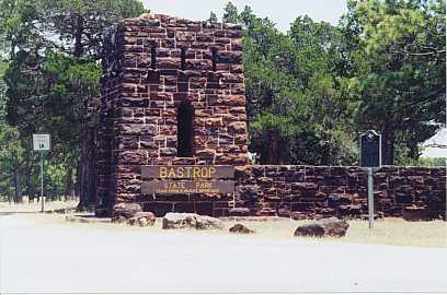 Entrance to Bastrop State Park