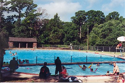The 365,000 gallon Swimming Pool at the Bastrop State Park